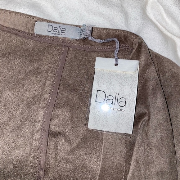 Grey Waterfall Faux Suede Jacket Bought From Nordstrom Rack Size Small NWT Dalia - Picture 6 of 6
